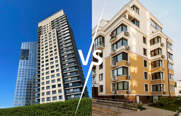 High Rise vs Low Rise Flats